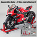 1/7 scale alloy dynamic motorcycle model v4 top edition with ignition system & smoke spray