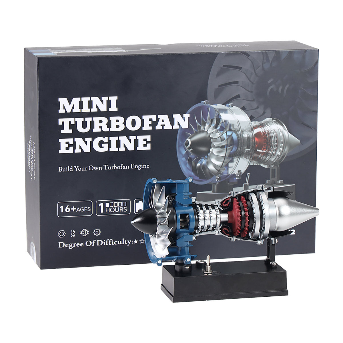 TECHING Mini Turbofan Engine Kit that Works - DIY Metal Electric Jet E ...