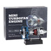 teching mini turbofan engine kit that works - diy metal electric jet engine with visible mechanics for stem education 