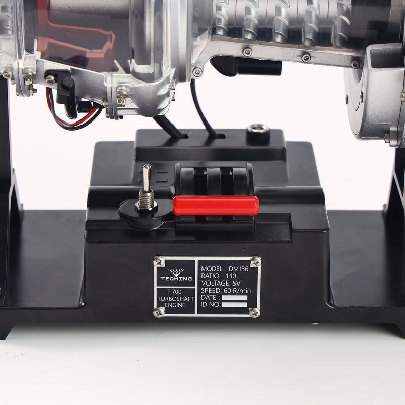 teching 1/4 scale metal simulation electric military helicopter turboshaft engine model kit