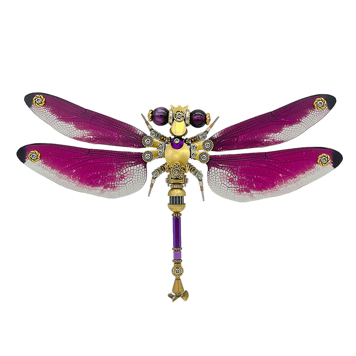3D Metal Steampunk Insect Assembly Model Kit with Magnetic Display Base