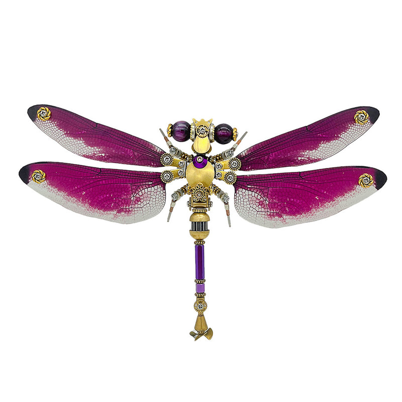 3D Metal Steampunk Insect Assembly Model Kit with Magnetic Display Base - EngineDIY