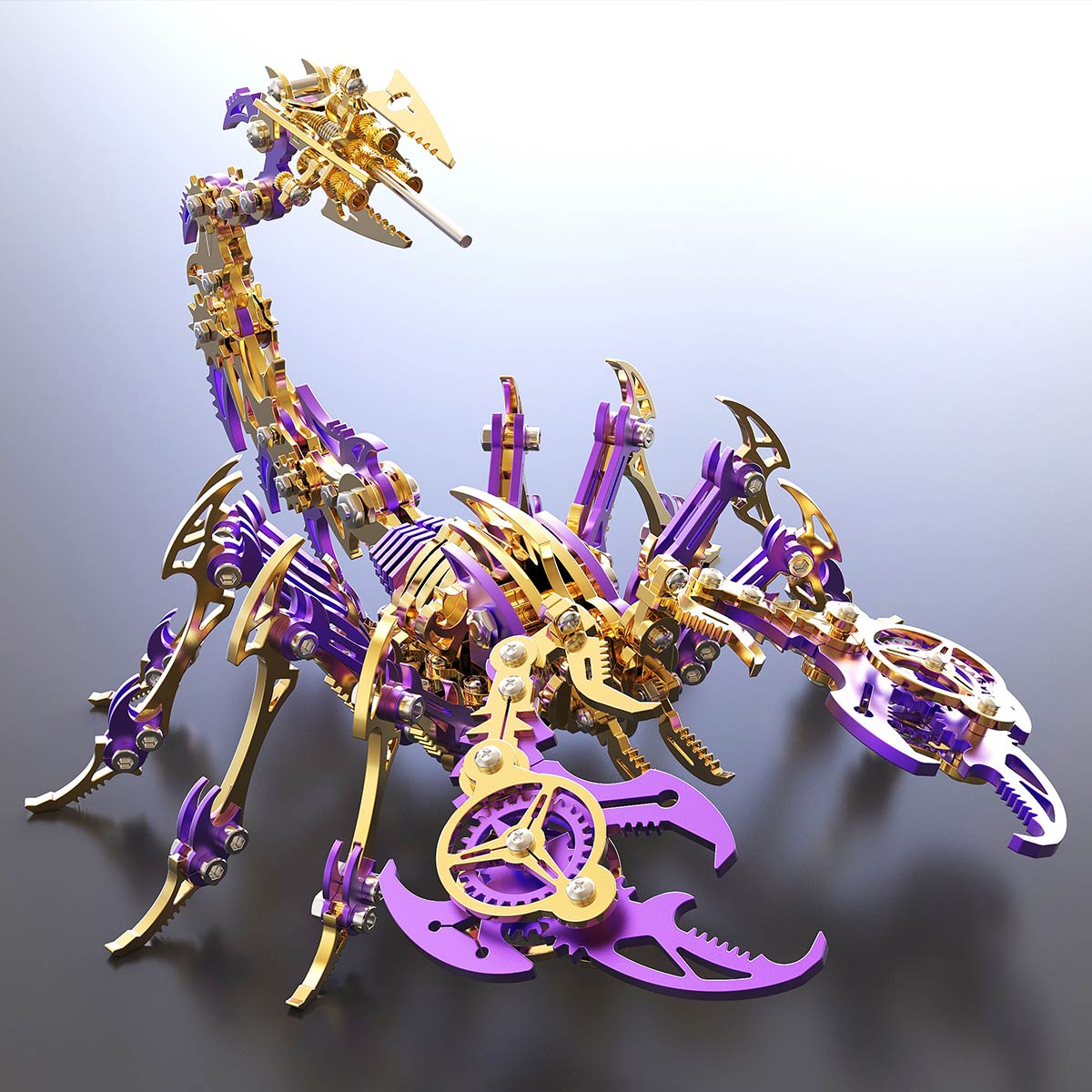 3d metal mechanical scorpion model kit 