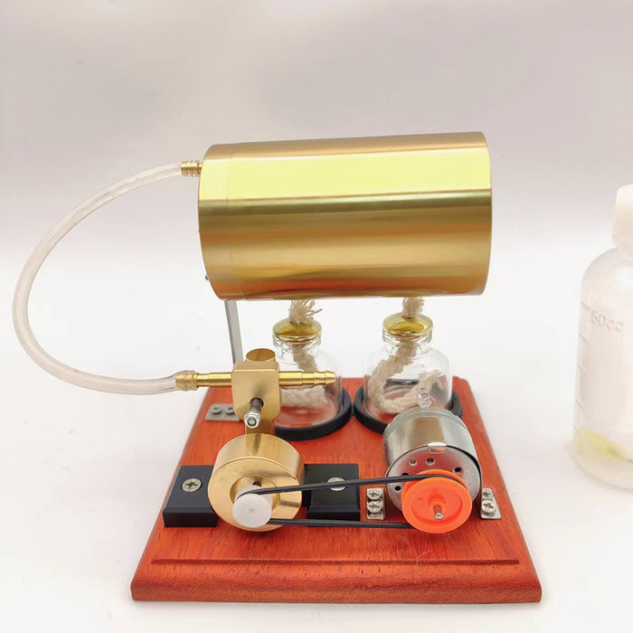 Buildable Steam Engine Generator Mini Swing Type Steam Engine Generator Steam Power Machine Educational ...