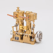 rw-l2 retro mini inline double cylinder steam engine model 