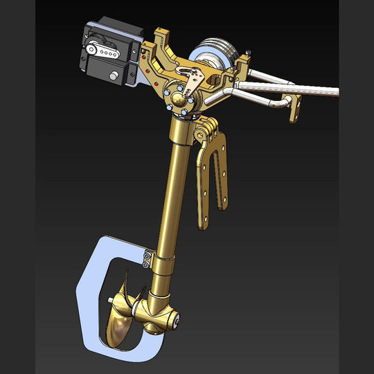 RETROL 2.6cc Single Cylinder 4-Stroke Gasoline Engine Mount Kit With Underwater Propeller Tail Assembly For 1-1.3m Model Fishing Boats