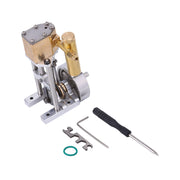 V1313 Mini Vertical Single-Cylinder Steam Engine Model with Reversing Mechanism Steam-Powered Mechanical Model - EngineDIY