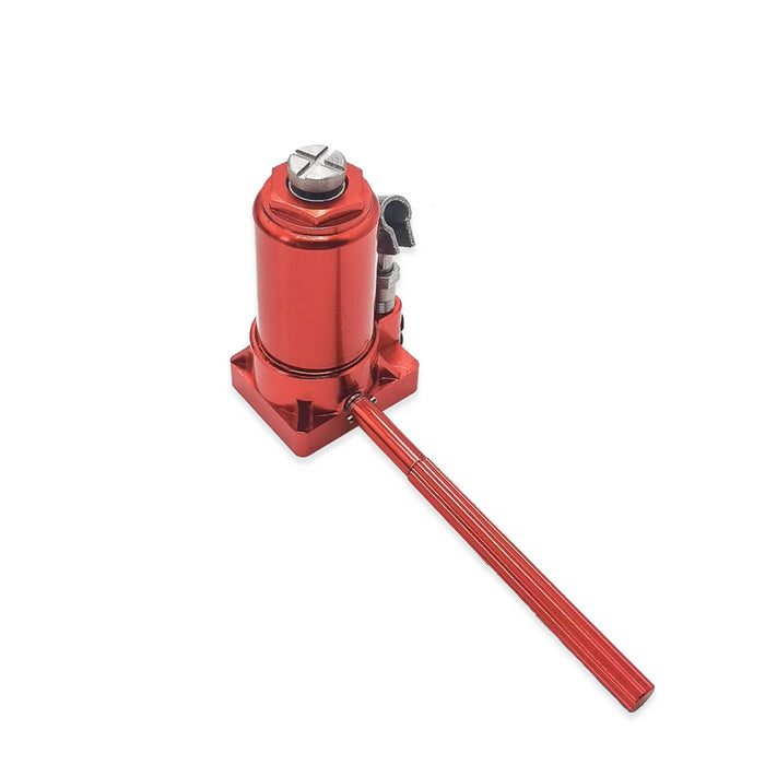 JDM-163 1/10 Hydraulic Jack Model Metal Hand-Operated Vertical Jack DIY Tool Accessory for RC Car Engine Models