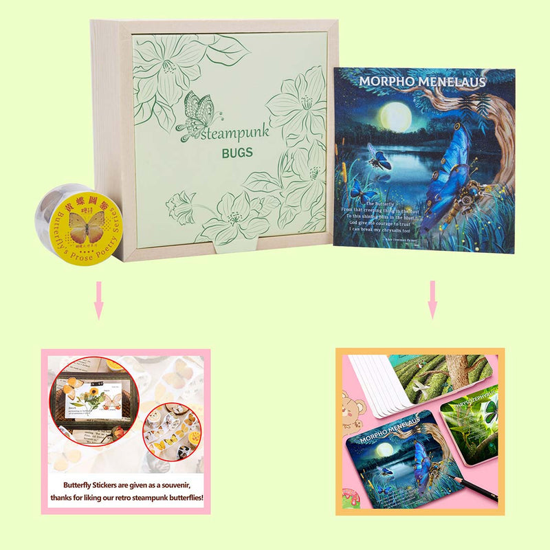 3D Mechanical Butterfly Assembly Model Kit for Art Collectors - EngineDIY