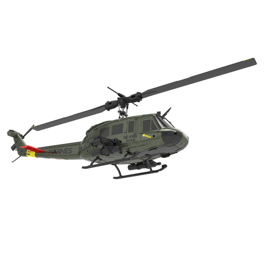c032 1/48 scale uh-1 huey 2.4g 6ch flybarless rc hlicopter model