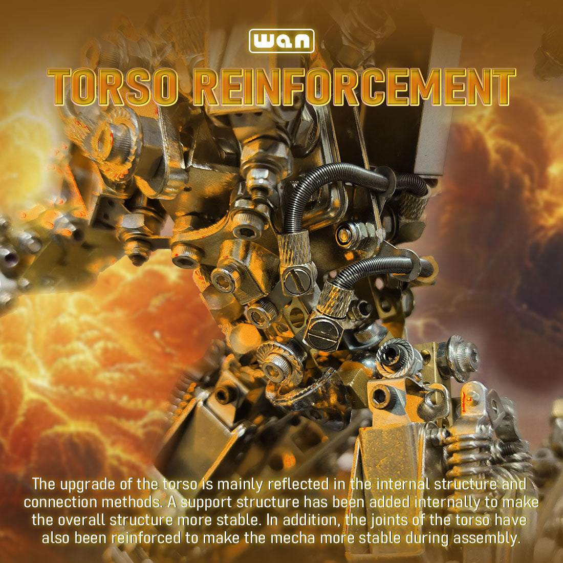 3D Protoss Mecha Metal Model With Light Steampunk DIY Jigsaw - EngineDIY