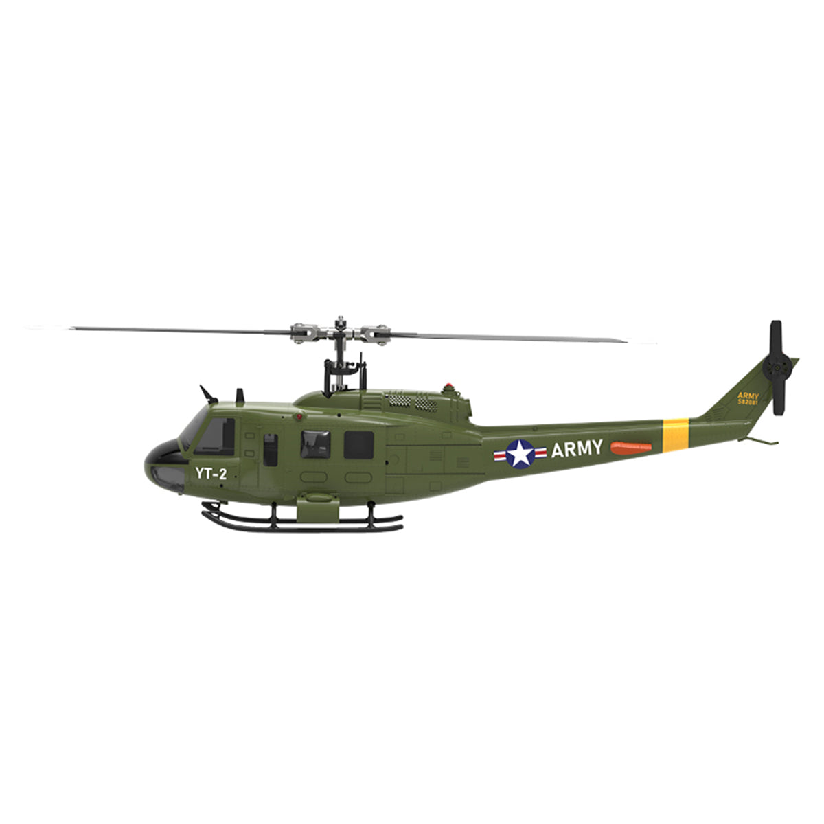 YU XIANG F07-V 1/34 Scale UH-1 Huey 2.4G 6CH Brushless Direct-Drive Flybarless RC Helicopter Model Mode 1/Mode 2 Switchable (RTF Version)