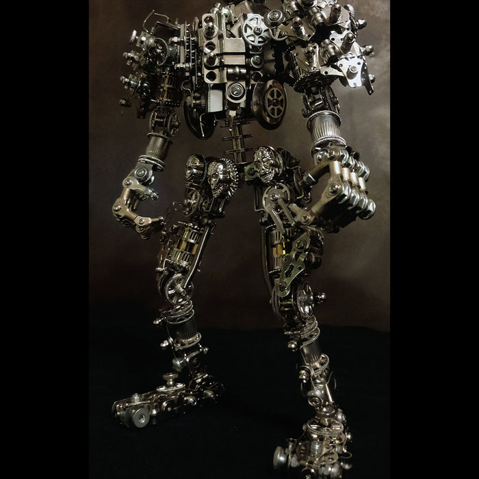 3D DIY Metal Futuristic Mech Skeleton Model Kit, Creative Trendy Display-1250PCS