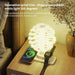 wireless fast charging spiral tree night light – creative desktop lamp, ambient bedroom decor