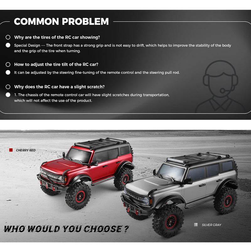 1/10 scale 2.4g 4wd rc off-road car rtr version