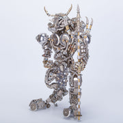3D Bull-Headed Man DIY Mechanical Punk Demon Surrealistic Creature Metal Assembly Model Creative Ornament - EngineDIY