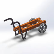 Custom Handcart Frame for RETROL & OKMO D Type Stationary Gasoline Engine Model Centennial Anniversary Edition - EngineDIY