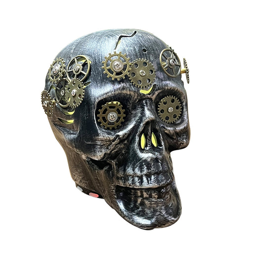 steampunk skull essential oil diffuser with led night light