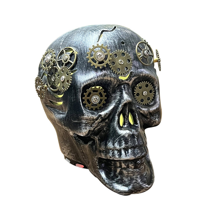steampunk skull essential oil diffuser with led night light