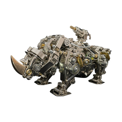 3D DIY Steampunk Mechanical Siege Rhino Set Assembly Craft 700PCS+