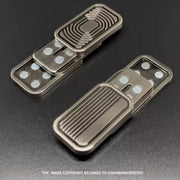 magnetic metal three-layer push cards trackless magnetic sliders stress relief toys for edc toy lovers