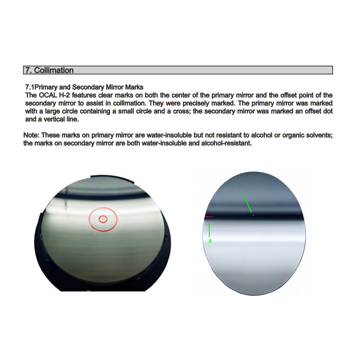 OCAL H-2 D206mm F2.72 560mm Focal Length Newtonian Reflector Telescope (Model H-206) - EngineDIY