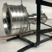 miniature turbofan engine model precision-crafted removable and maintainable jet engine with liquid gas combustion