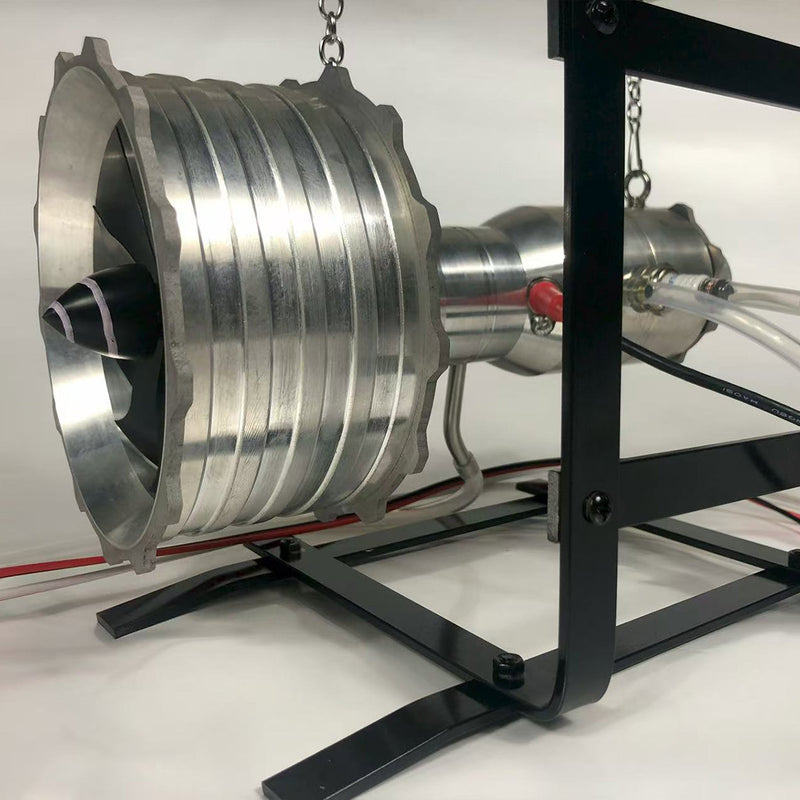 miniature turbofan engine model precision-crafted removable and maintainable jet engine with liquid gas combustion