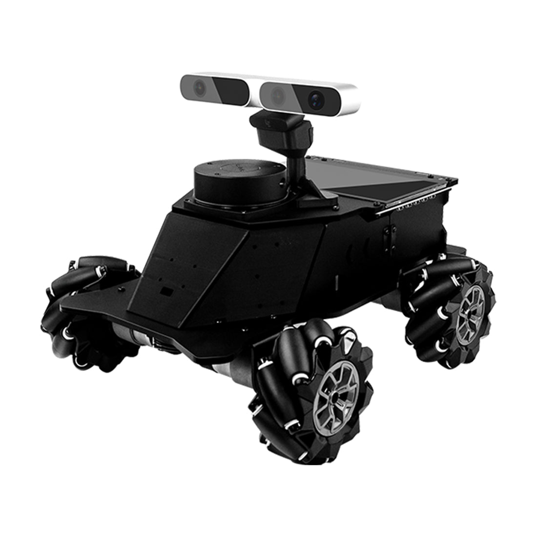 ros mecanum wheel intelligent robot car with lidar, mapping navigation & depth camera