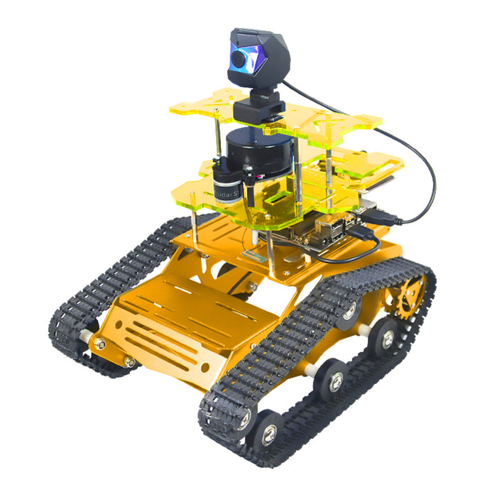ROS Intelligent Tracked Robot Car Kit with LiDAR SLAM, Autonomous Navigation & Path Planning - EngineDIY