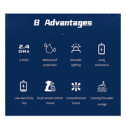 lhd-881 1/390 2.4g rc electric high-frequency twin-engine battleship model