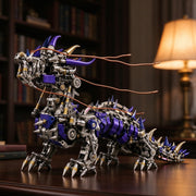 punkbuild mechanical qilin metal model kit with led lights