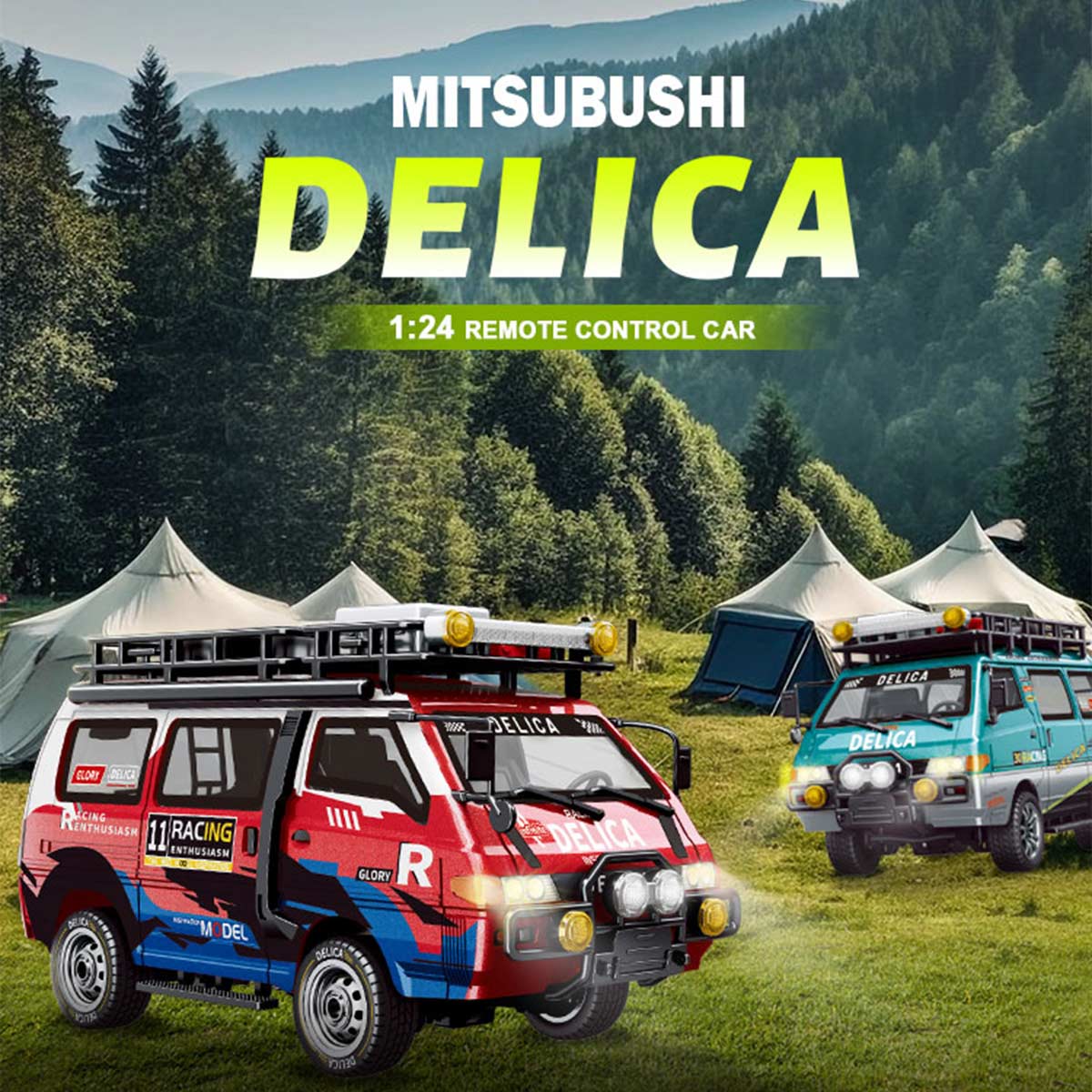 JXC5813B 1/24 Scale 2.4G 4WD Full-Proportional Synchronous RC Car Model