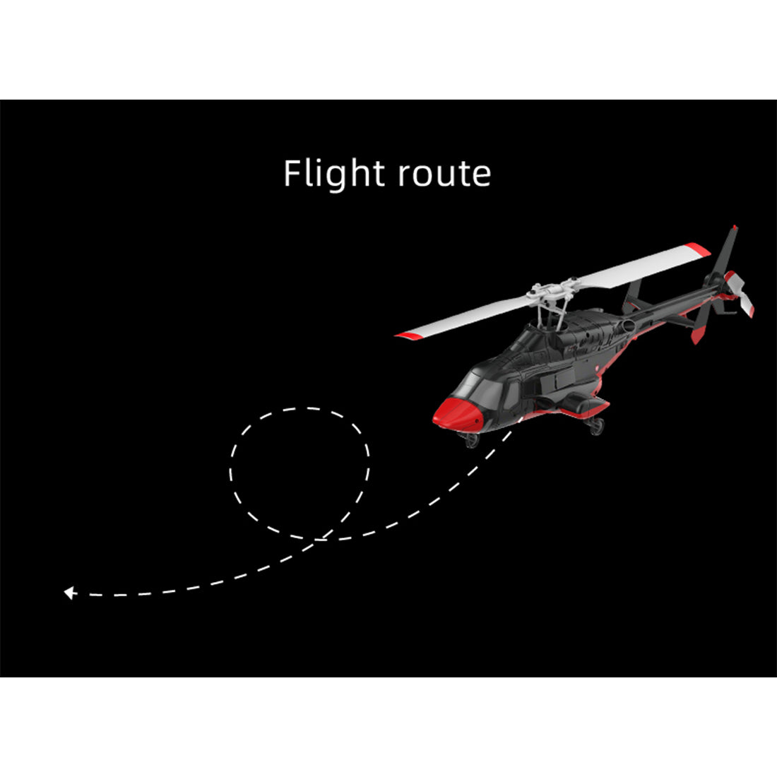 rc era a61 1/52 scale airwolf 2.4g 4ch single rotor flybarless mini rc helicopter model with optical flow altitude hold rtf