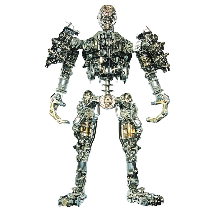 3D DIY Metal Futuristic Mech Skeleton Model Kit, Creative Trendy Display-1250PCS