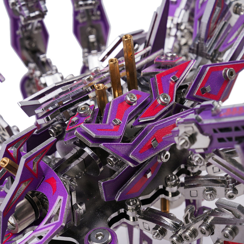3d metal mechanical scorpion model kit with led & interchangeable claws
