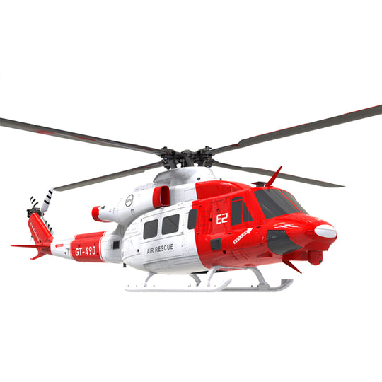 goosky e2 uh-1y 2.4g 6ch dual brushless direct drive rc rescue simulation helicopter model with lidar positioning