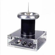 glow coil high voltage ion experiment, desktop electric display with audio input