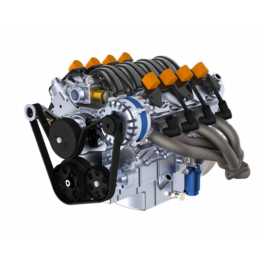 cison v8 Engine ls-52 small-block 52cc 1/5 water-cooled 4-stroke 8-cylinder gasoline engine internal combustion v8 engine model kit that works