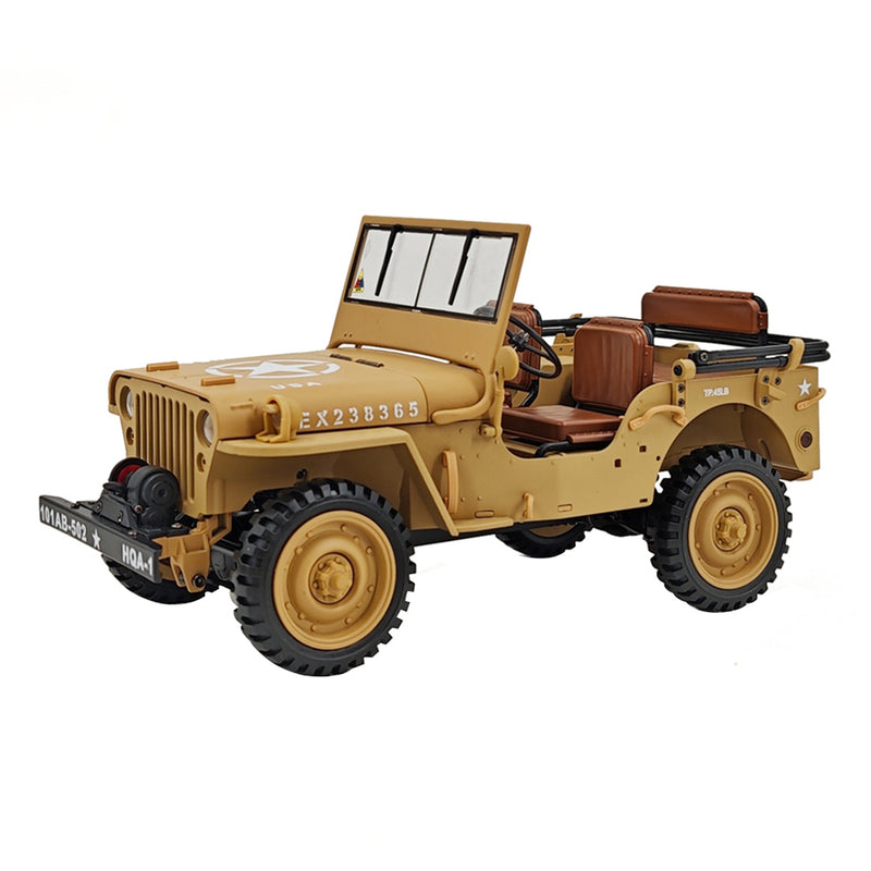 1/14 scale 2.4g u.s. willys rc simulation off-road car model with dual-speed switching