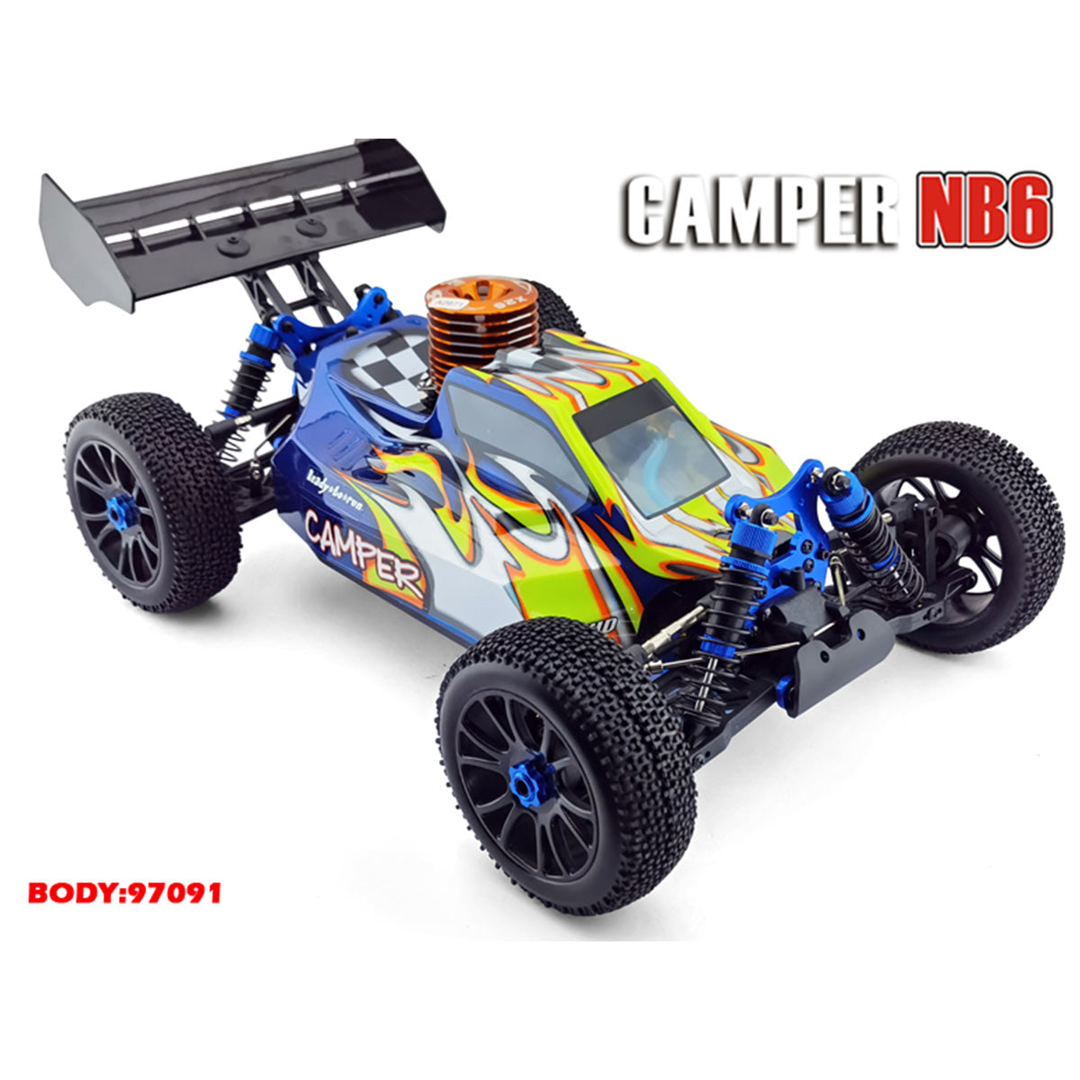 hsp 94970 1/8 scale 2.4g 4wd rc off-road car model with fc.26cxp nitro engine