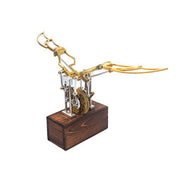 Mechanical Flapping Wings Dynamic 3D DIY Mechanical Metal Ornithopter Model Kit - EngineDIY
