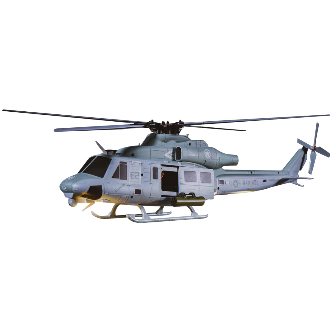 goosky e2 uh-1y 2.4g 6ch dual brushless direct drive rc rescue simulation helicopter model with lidar positioning
