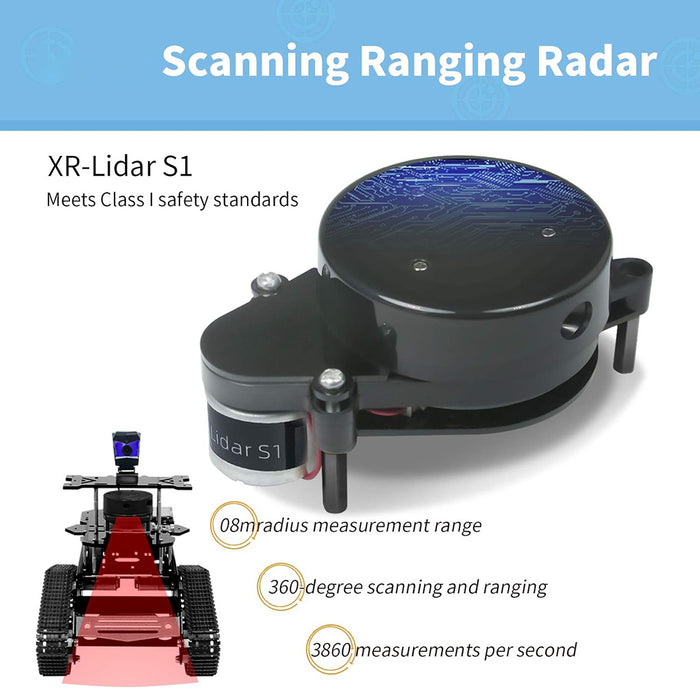 ROS Intelligent Tracked Robot Car Kit with LiDAR SLAM, Autonomous Navigation & Path Planning - EngineDIY