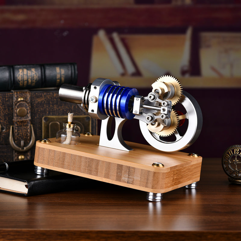 ENJOMOR Rhombic Hot Air Stirling Engine Model Toy Gift for Science and Education Machinery Enthusiasts - EngineDIY