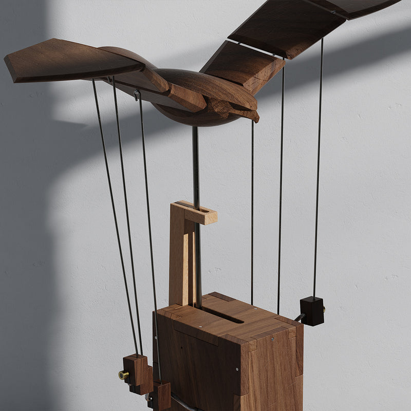 punkbuild wooden mechanical eagle dynamic model