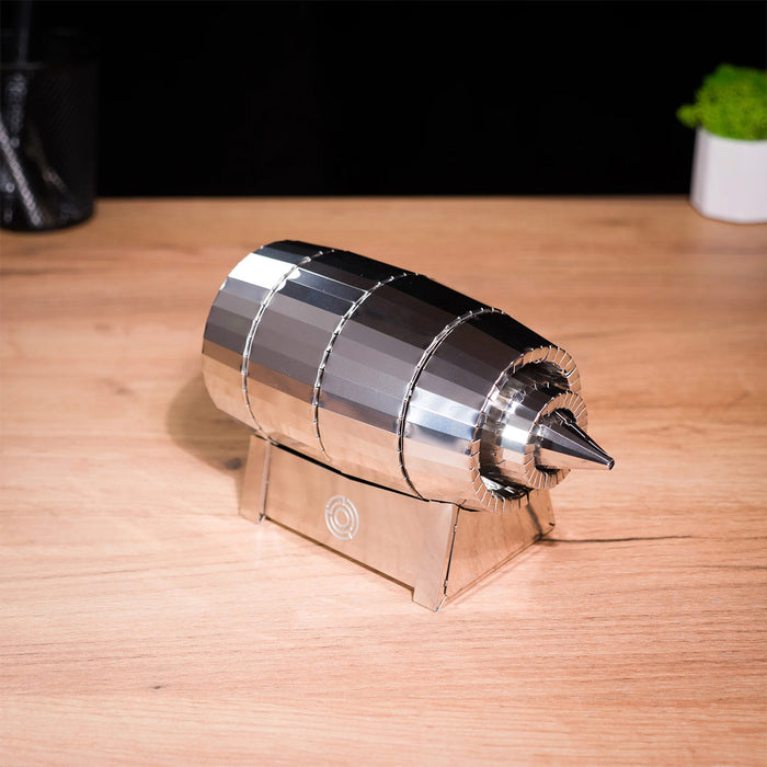 air force jet turbine 3D metal aircraft turbine model kit, collectible desktop display for aviation lovers-58pcs