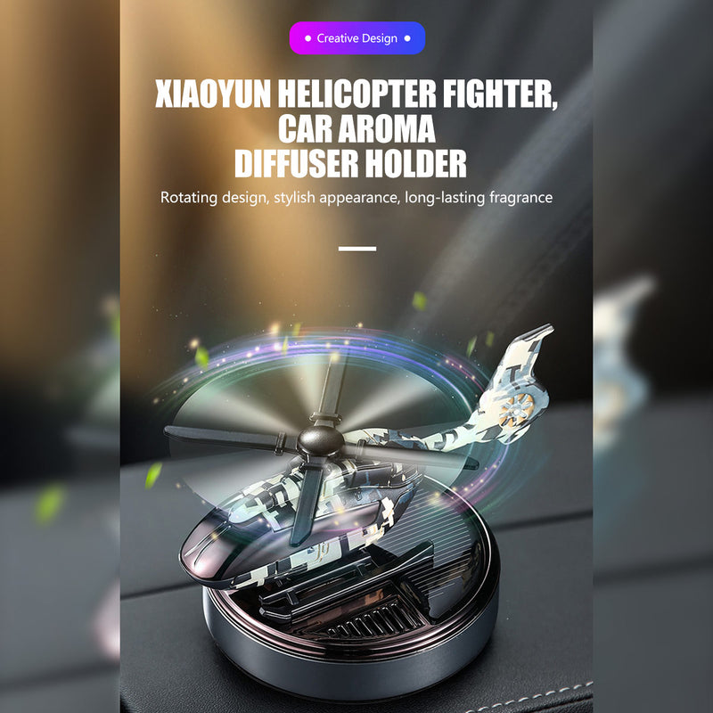 helicopter-inspired solar car air freshener-elegance & aromatherapy 