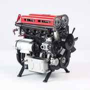 teching l4 engine model kit that works - build your own engine - full metal 4 cylinder car engine kit car engine model upgraded version