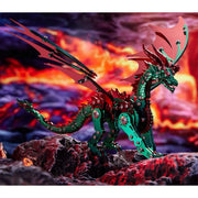 3D Mechanical Pterosaur Metal DIY Model Kit, Stainless Steel Assembly Sculpture for Display and Collection (313+PCS)